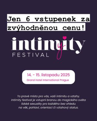 Chcete na @intimity_festival a zúčastnit se tak mimo jiné křtu knihy Soft a diskuse o projektu? Na ♥️...